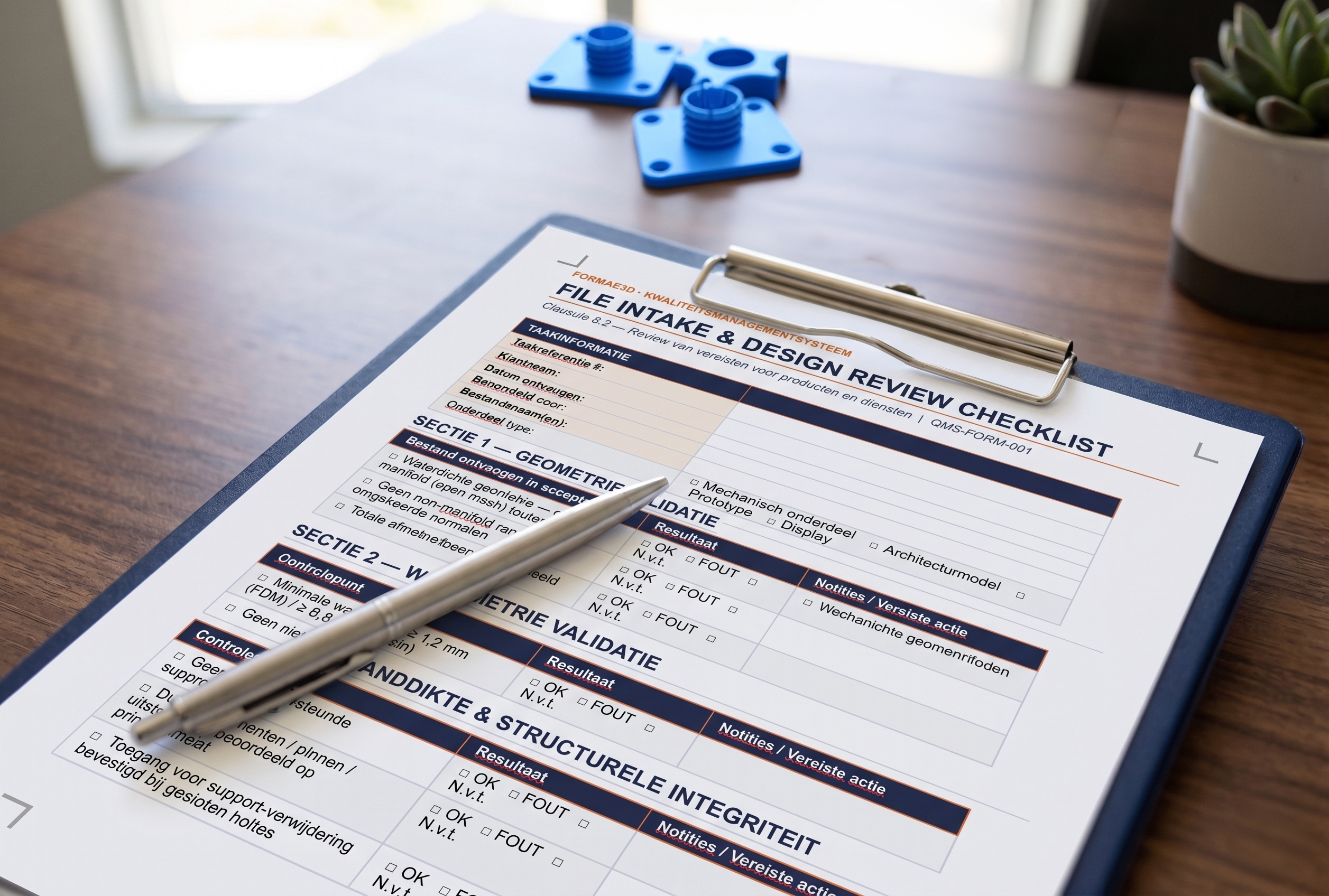 Intake en bestandscheck — van CAD-export naar printplan